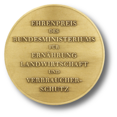Medaille des Bundesehrenpreises Rückseite